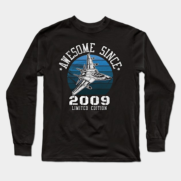 Awesome Since 2009 Long Sleeve T-Shirt by Cooldruck